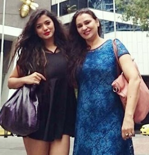 Ketika Sharma with Mother