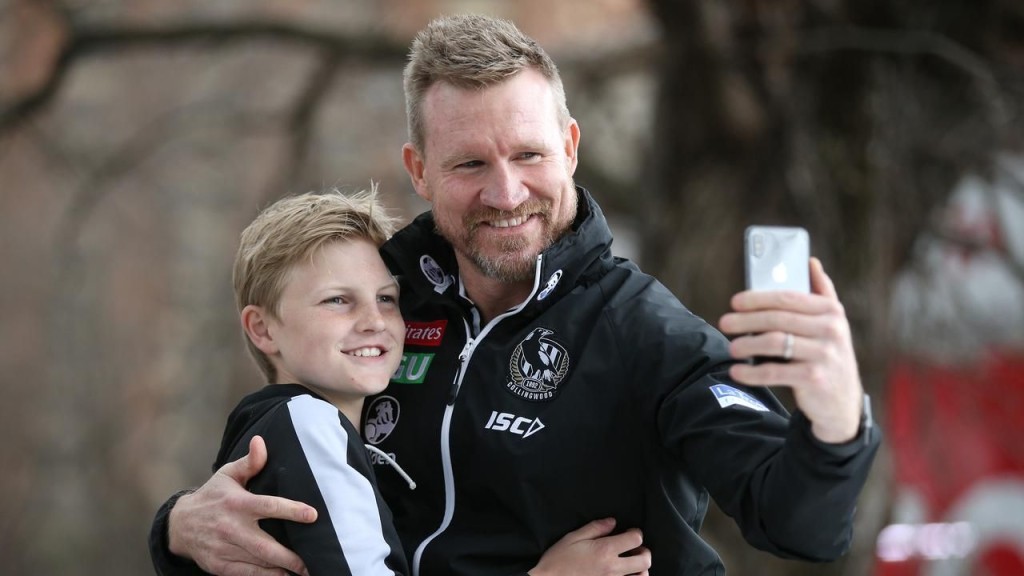 Nathan Buckley with Son