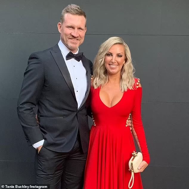 nathan buckley with Wife