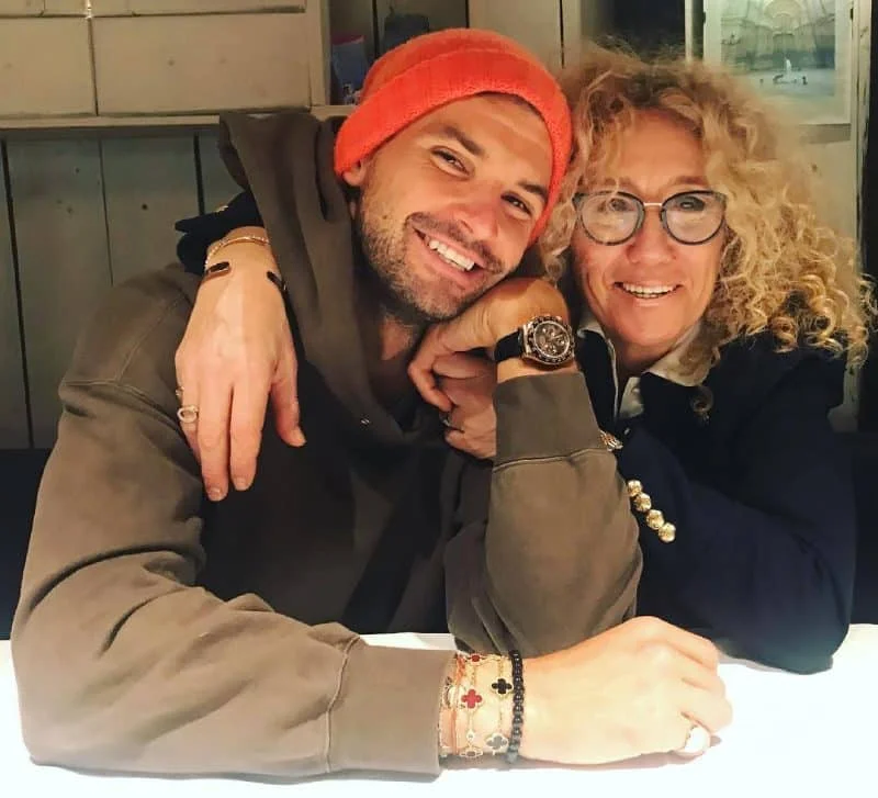 Grigor Dimitrov with Mother