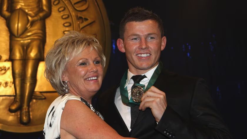 todd carney with mother
