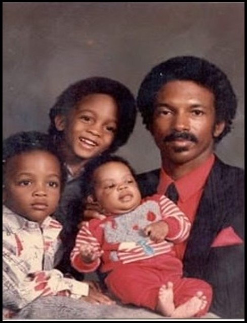 Andre August with Father and Siblings