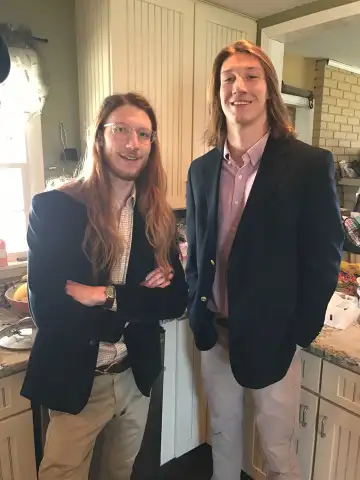 Trevor Lawrence with Brother