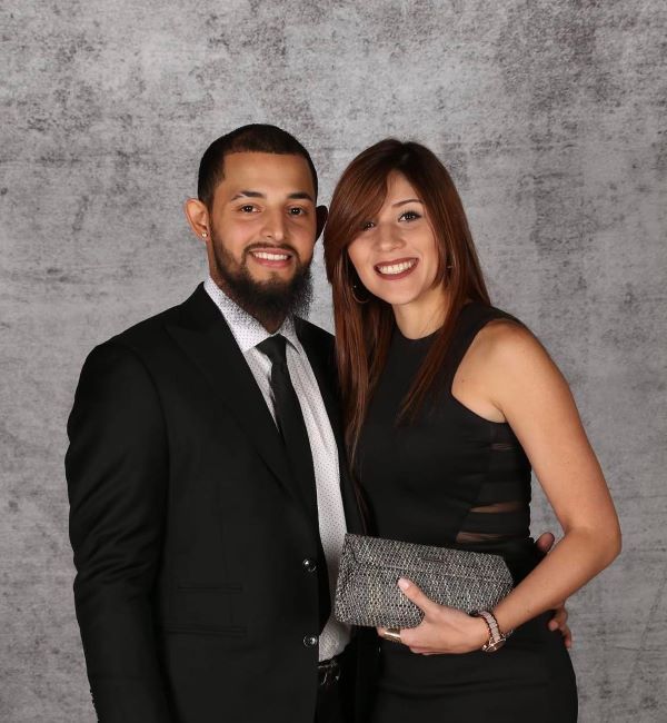 rougned odor with wife