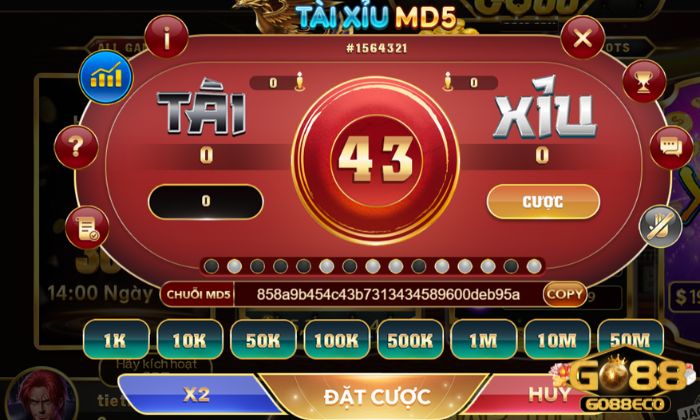 Tham gia đặt cược tài xỉu MD5 